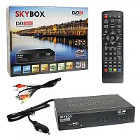 Цифровая приставка HD (DVB-T2)  SKY BOX DVB-T6000 (A)     мет/диспл/кнопки/шнур 3RCA  от магазина Электроника GA