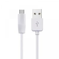 шнур usb - microusb hoco x1 черный 1м (2,4а), силикон  фото