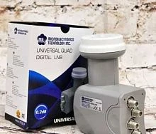 конвертер на 4 выхода mti aк54-хt2e-f линейной поляризации mti  quad для телекарта/мтс-тв  фото