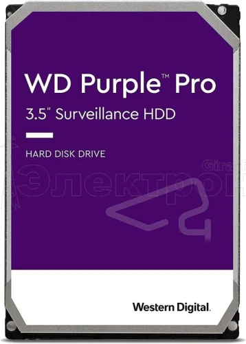 жесткий диск wd purple pro 8 тб, western digital  sata iii, 256 mb, 7200 rpm (wd8001pura)  фото