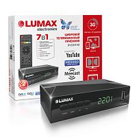 Цифровая приставка LUMAX DV2201HD эфирный DVB-T2/C тв ресивер бесплатное тв TV-тюнер медиаплеер IPTV от магазина Электроника GA