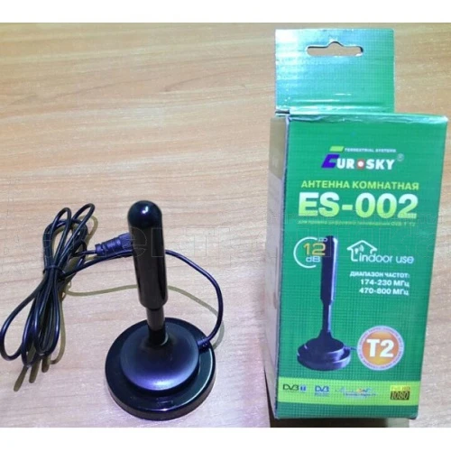 Антенна Комнатная Eurosky ES-002 T2  активная купить в г.Санкт-Петербург